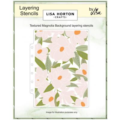 Lisa Horton Crafts Layering Stencils - Textured Magnolia Background